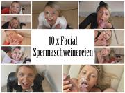 Daynia – 10 x Spermaschweinereien (Facials)