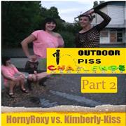 HornyRoxy – Outdoor Piss Challenge Part 2